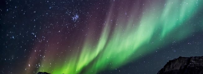 auroraborealis in the night sky